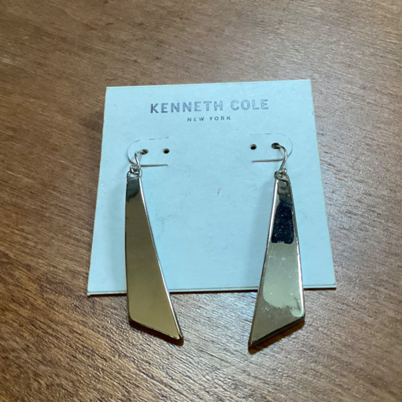 Kenneth Cole New York Silver-tone Drop Earrings New with tag - Picture 2 of 9